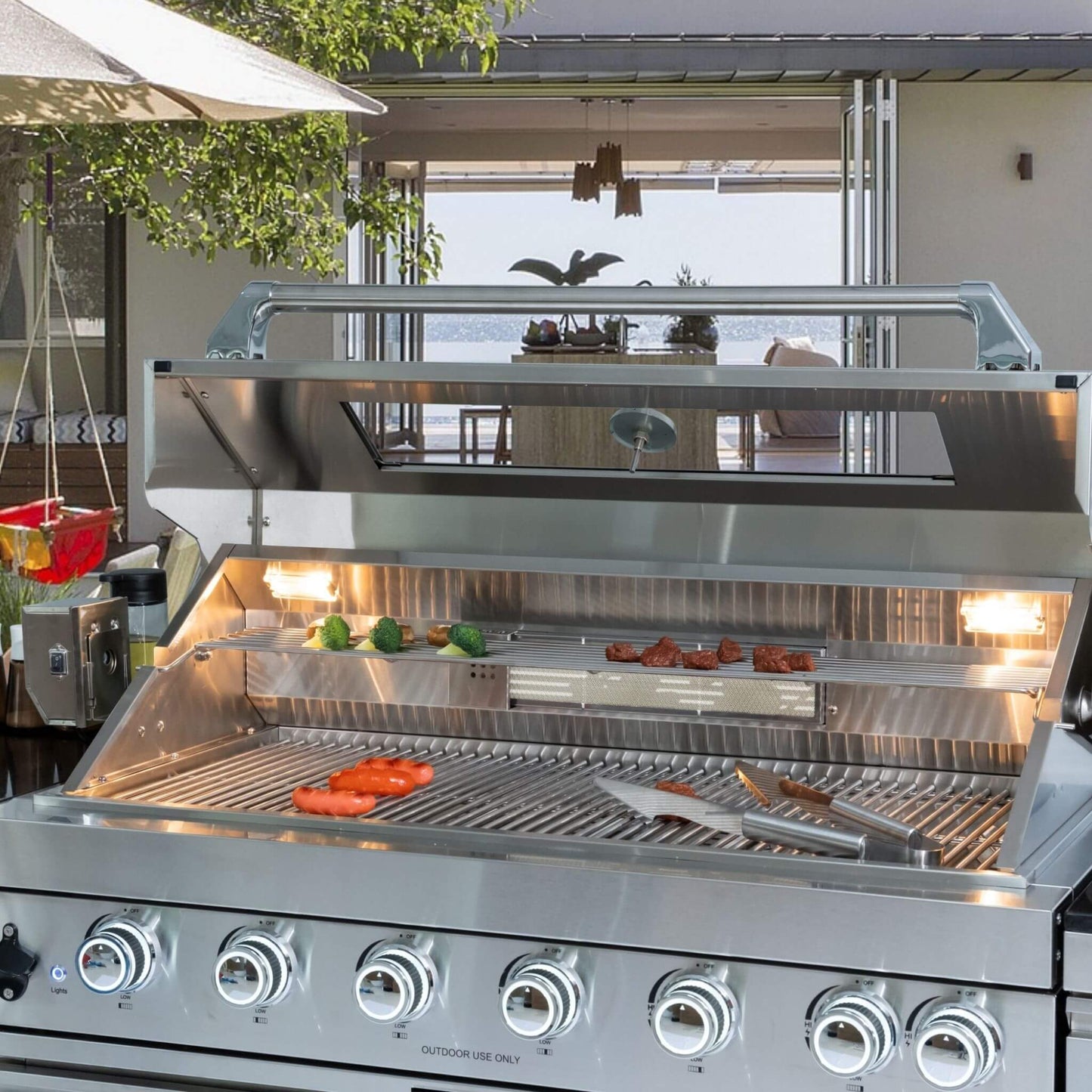 Castelle Flame Tuscany Outdoor BBQ Liquid Propane Kitchen Grill Island