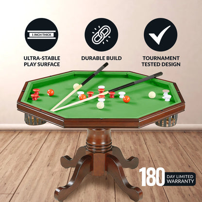 Kingston Walnut 3-In-1 Poker Table