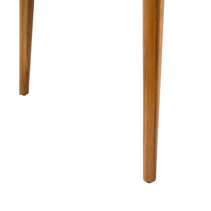 Outdoor Dining Set with Acacia Wood Table and 4 Chairs, Beige