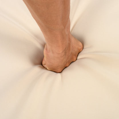 Outdoor Dining Set with Acacia Wood Table and 4 Chairs, Beige