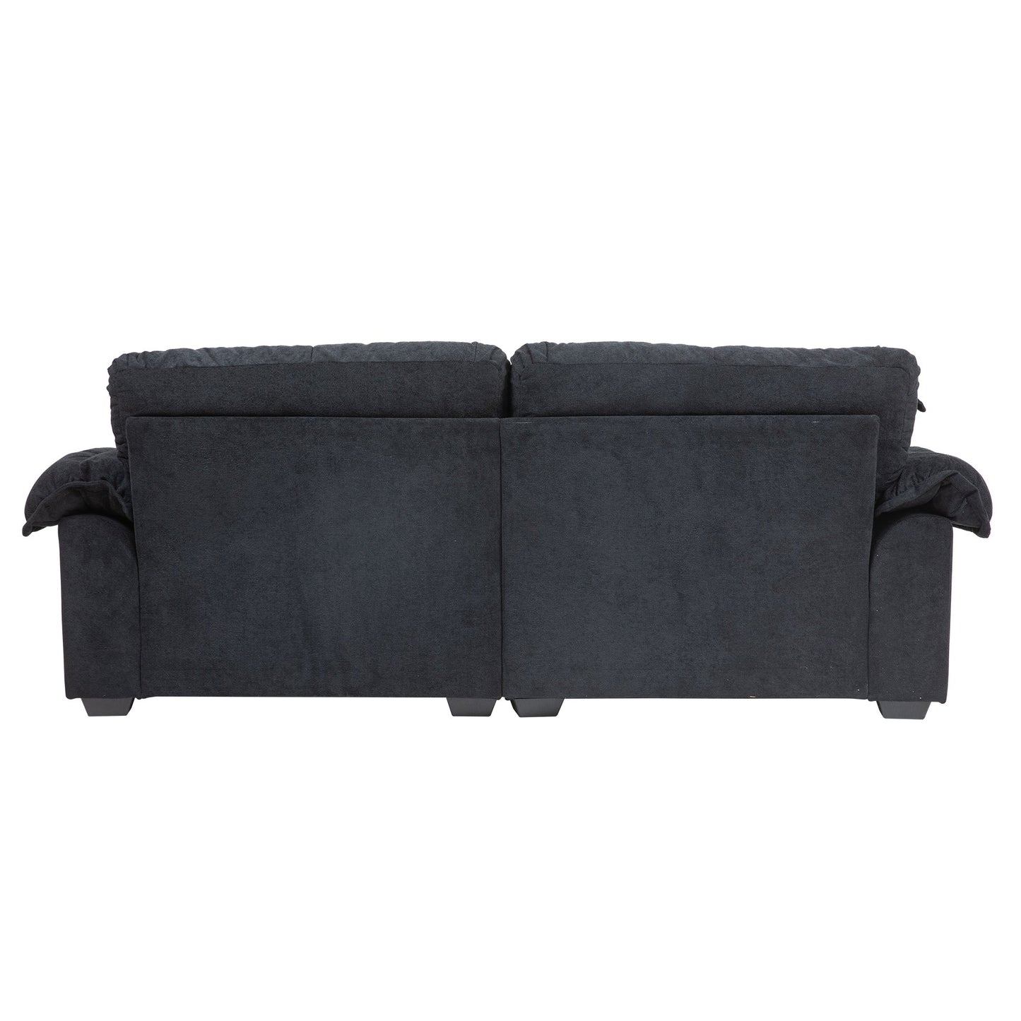 84" Chenille Sofa Small Sofa Loveseat Deep Seat Sofa Couch with 2 Throw Pillows & Memory Foam