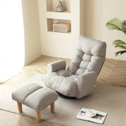 360 degree rotatable leisure sofa and lounge chair combination