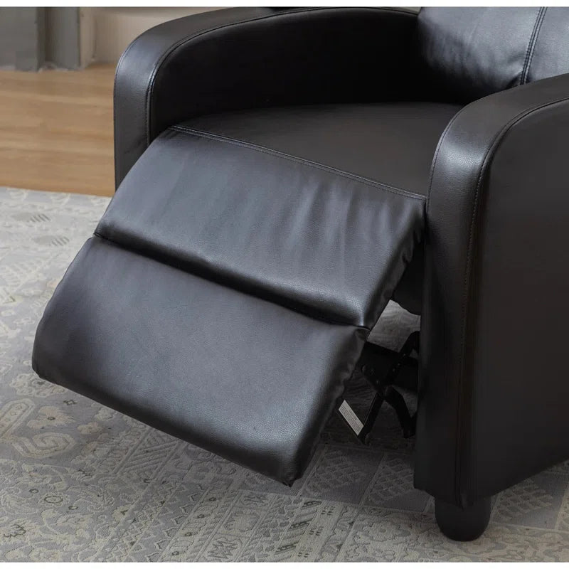 25.6" Wide Modern Soft Breathable Faux Leather Massage Home Theater Individual Seat with Remote Control (Set of 4)