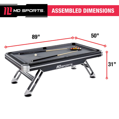 7.5 ft. Titan Pool Table with Accessories