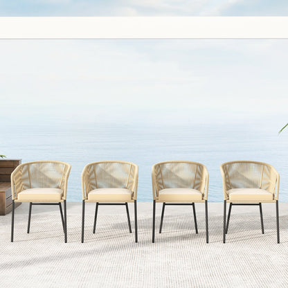 Patio Chairs Set of 4 with