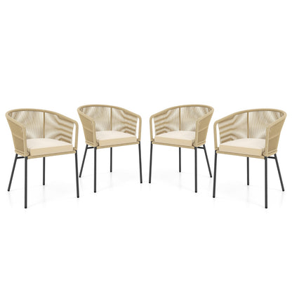 Patio Chairs Set of 4 with