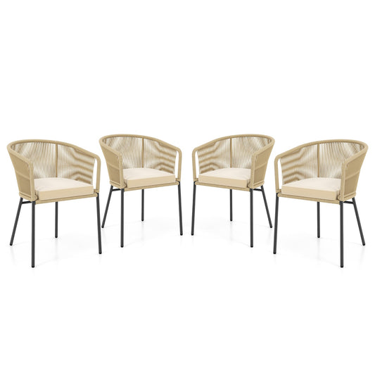 Patio Chairs Set of 4 with
