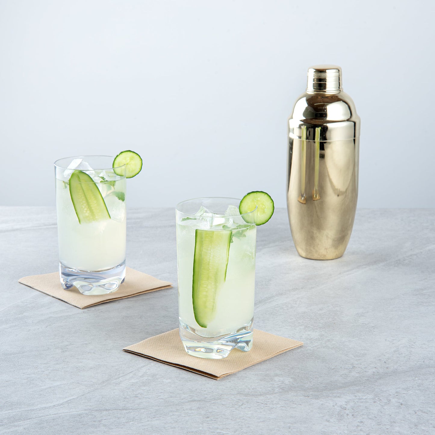 Bev Tek 14 oz Polycarbonate Highball Glass - 3" x 3" x 5 1/2" - 6 count box