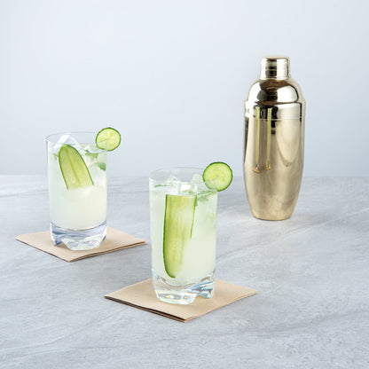 Bev Tek 14 oz Polycarbonate Highball Glass - 3" x 3" x 5 1/2" - 6 count box