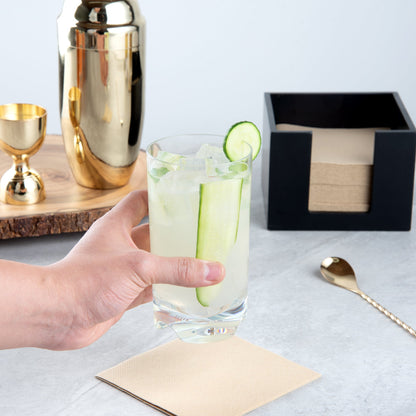 Bev Tek 14 oz Polycarbonate Highball Glass - 3" x 3" x 5 1/2" - 6 count box