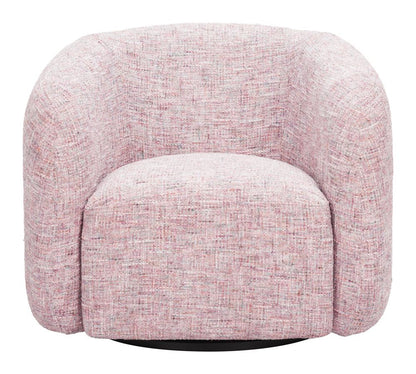 Refine Textured Fabric Swivel Club Chair