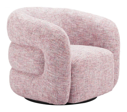 Refine Textured Fabric Swivel Club Chair