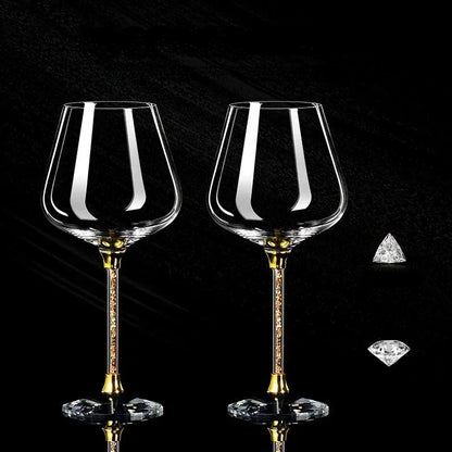 Light Luxury High-end Crystal Cup Red Wine Glass Set Tall Glass