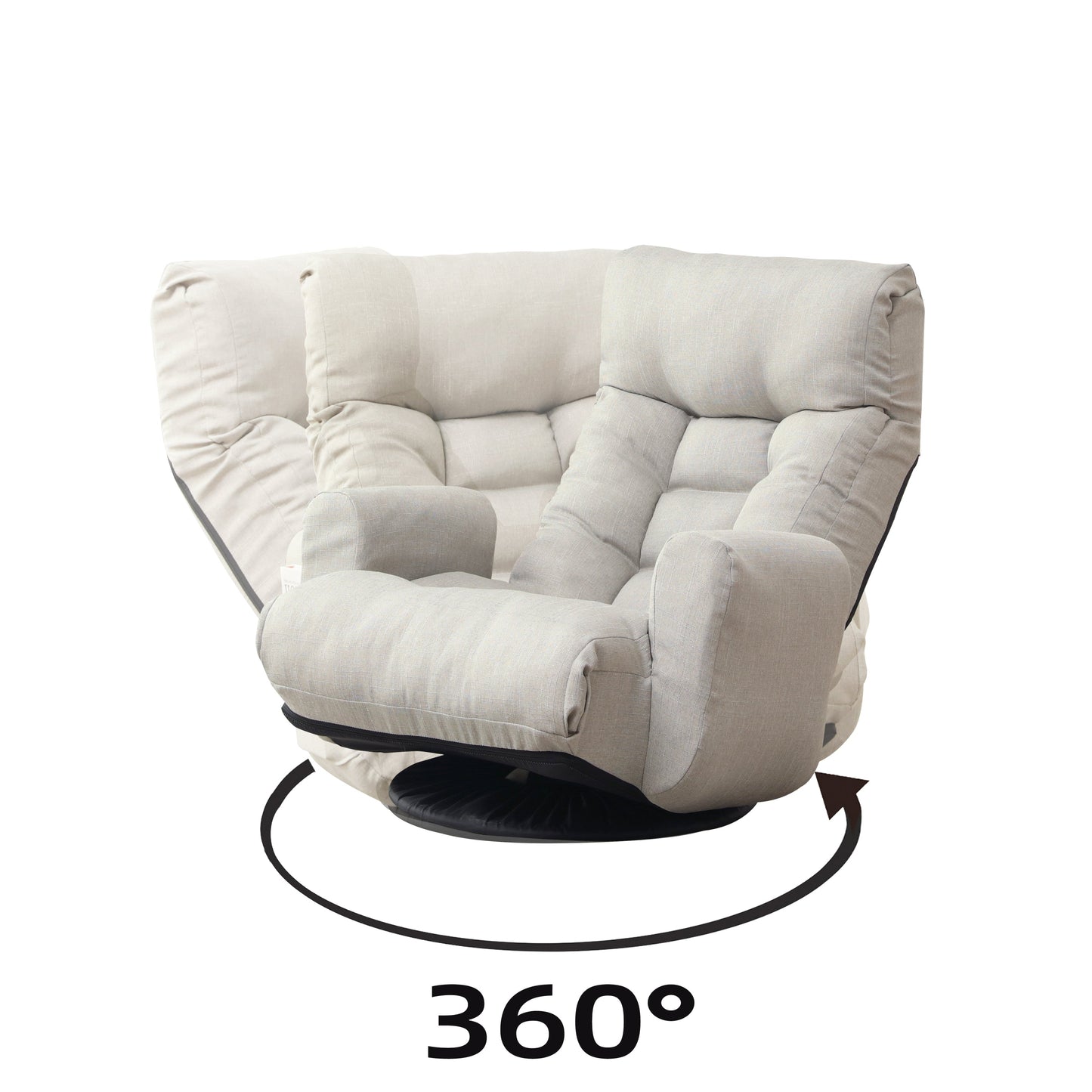 360 degree rotatable leisure sofa and lounge chair combination
