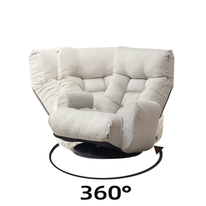 360 degree rotatable leisure sofa and lounge chair combination