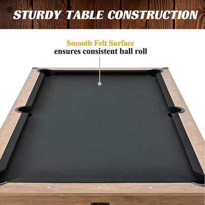 7 Ft. Urban Drop Pocket Pool Table, Perfect for Game Rooms