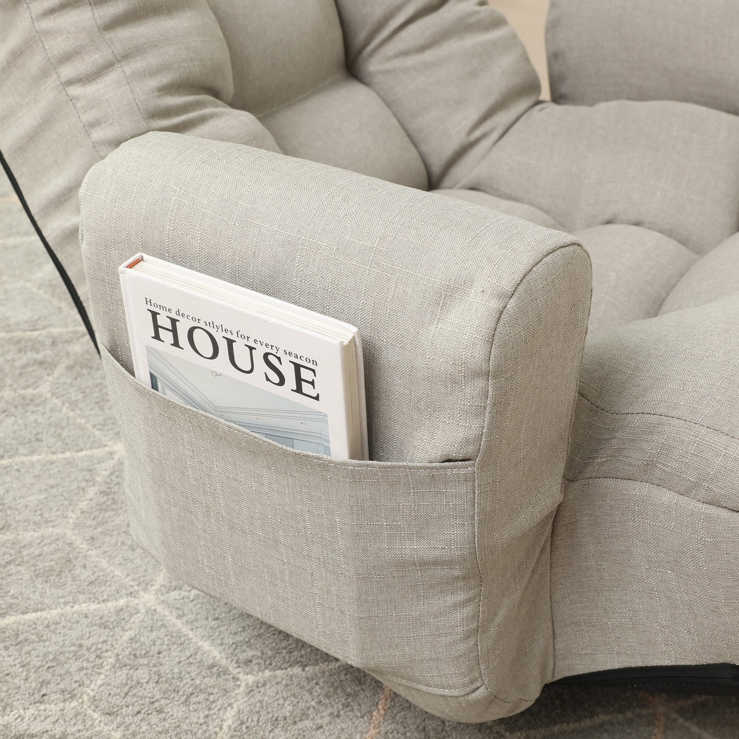360 degree rotatable leisure sofa and lounge chair combination