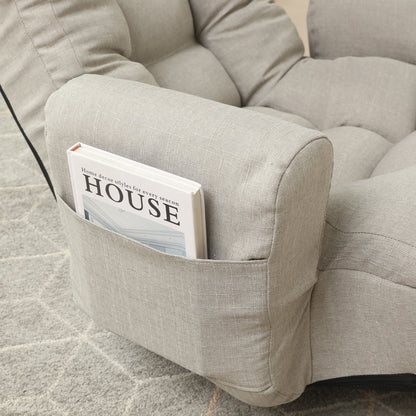 360 degree rotatable leisure sofa and lounge chair combination