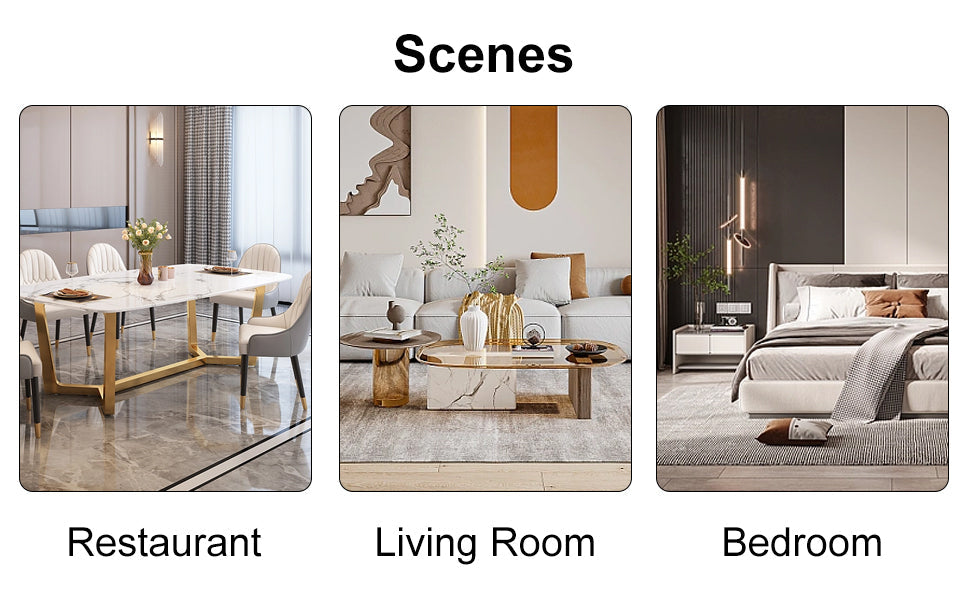 Modern dining chairs with faux leather padded seats, dining room chairs, gold metal leg upholstered chairs set of 6