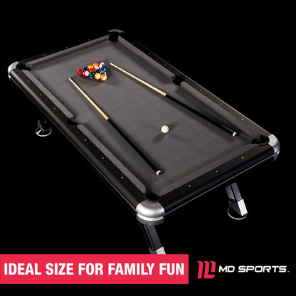 7.5 Ft. Titan Pool Table, Billiard Table with Accessories by