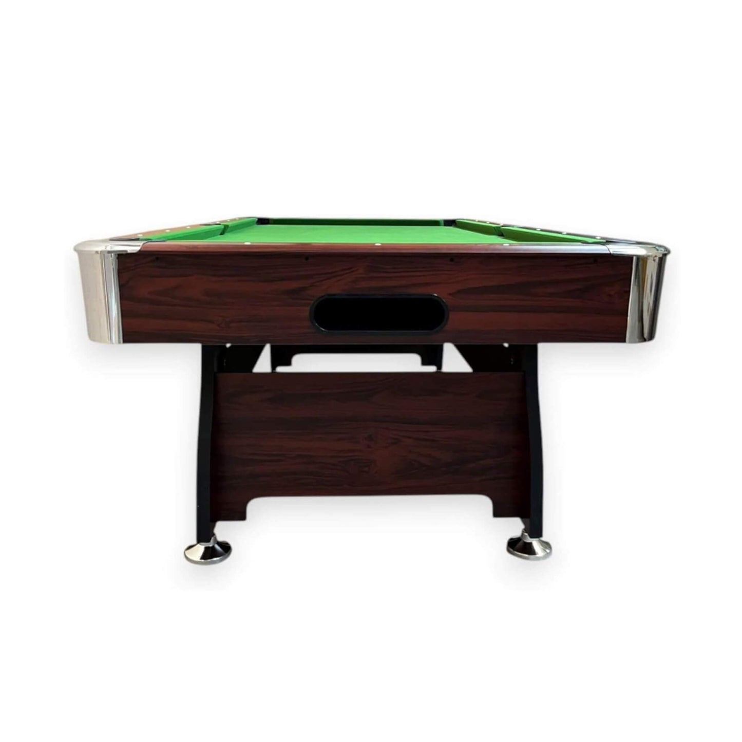 8FT Modern Green Felt Billiard Pool Table With Automatic Ball Return And Accessories Kit