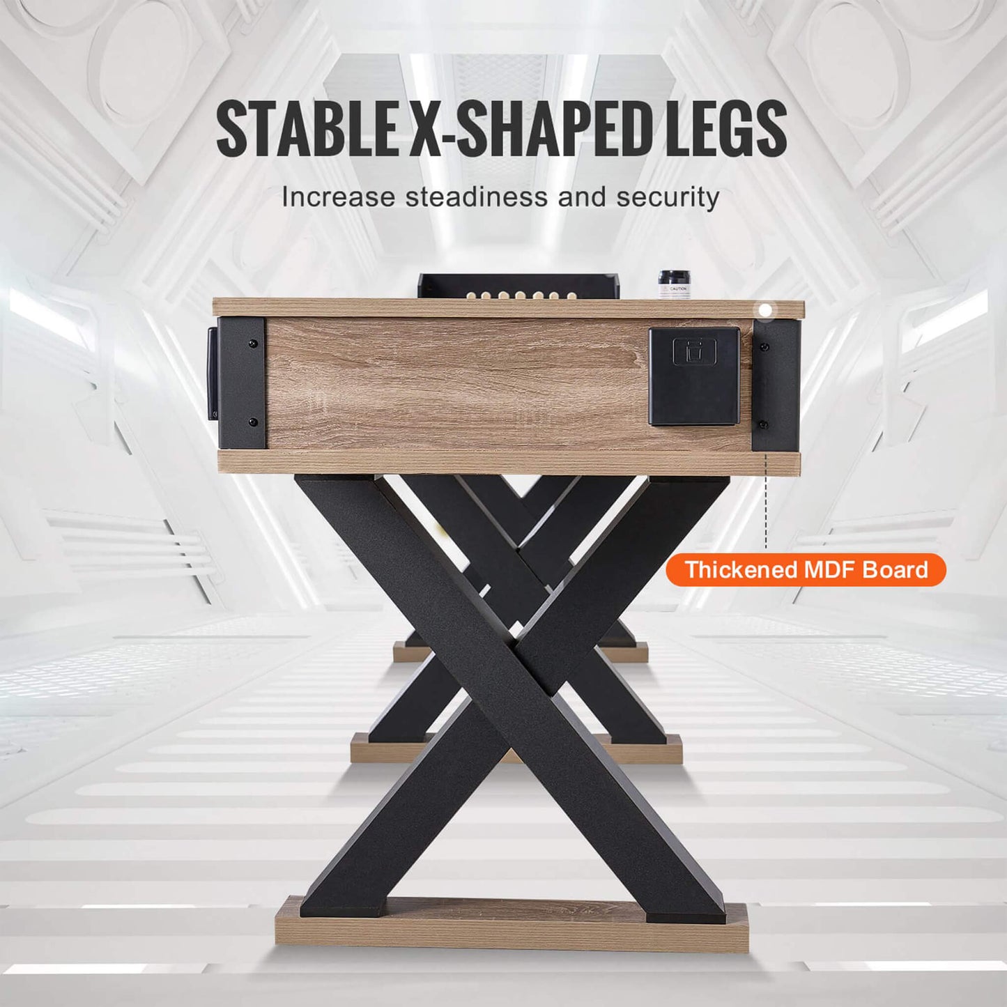 Premium 2-In-1 Shuffleboard Game Table Set With Bowling Combo