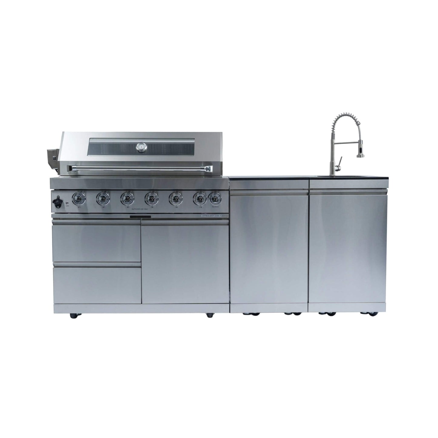 Castelle Flame Tuscany Outdoor BBQ Liquid Propane Kitchen Grill Island