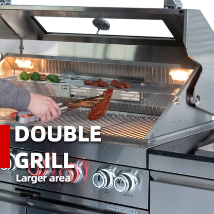 Castelle Flame Tuscany Outdoor BBQ Liquid Propane Kitchen Grill Island