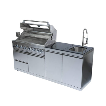 Castelle Flame Tuscany Outdoor BBQ Liquid Propane Kitchen Grill Island