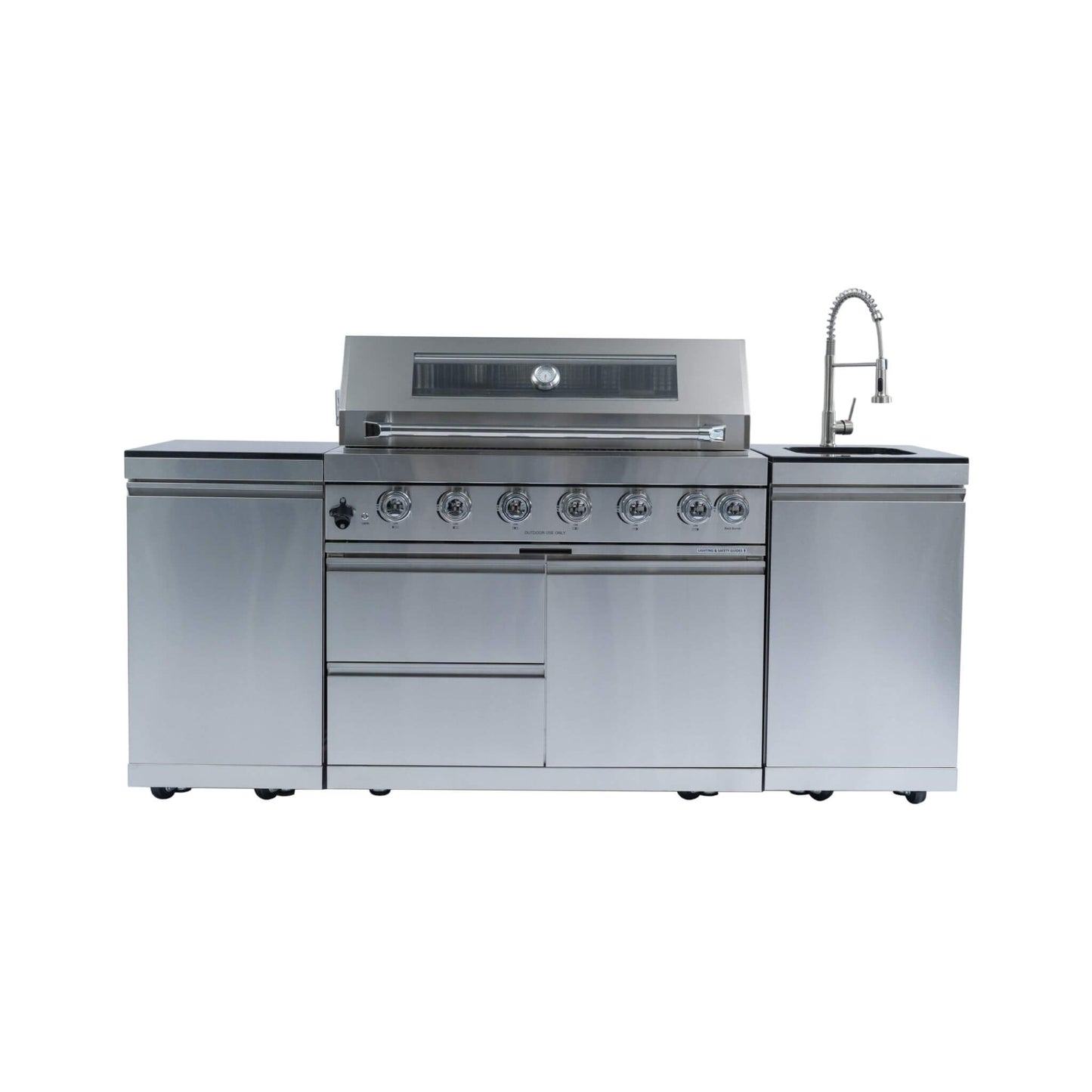 Castelle Flame Tuscany Outdoor BBQ Liquid Propane Kitchen Grill Island